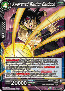 DBS Cross Worlds BT3-110 Awakened Warrior Bardock