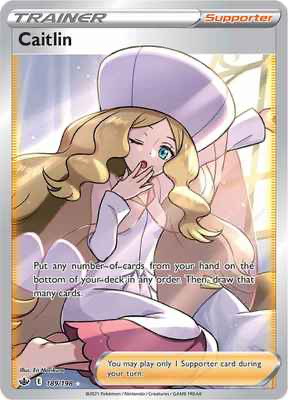 SWSH Chilling Reign 189/198 Caitlin Full Art