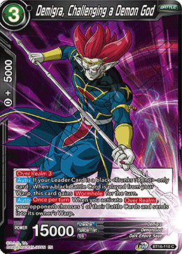 DBS Realm of the Gods BT16-110 Demigra, Challenging a Demon God Foil