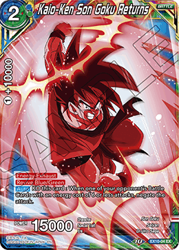 DBS Expansion Set 10: Namekian Surge EX10-04 Kaio-Ken Son Goku Returns Foil