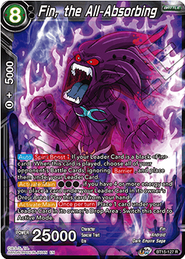 DBS Saiyan Showdown BT15-127 Fin, the All-Absorbing Foil