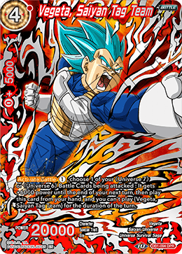 DBS Draft Box 4: Dragon Brawl DB1-094 Vegeta, Saiyan Tag Team (DPR)