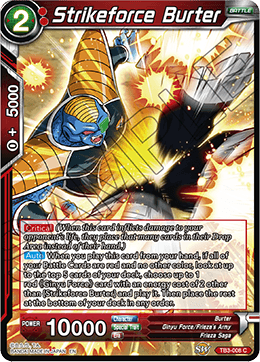 DBS Clash of Fates TB3-008 Strikeforce Burter