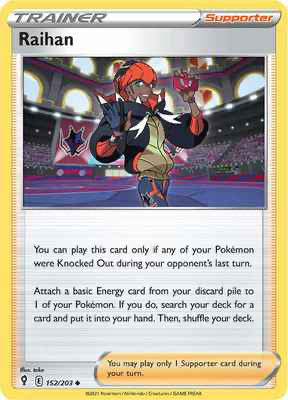 SWSH Evolving Skies 152/203 Raihan