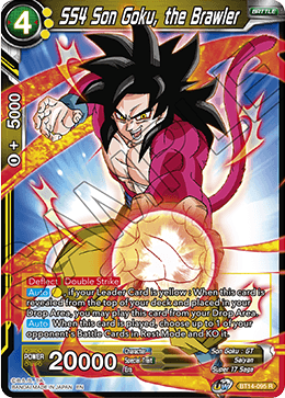 DBS Cross Spirits BT14-095 SS4 Son Goku, the Brawler