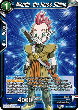 DBS Cross Spirits BT14-053 Minotia, the Hero's Sibling