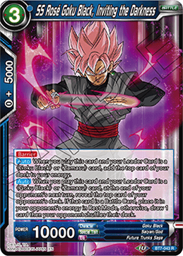 DBS Assault of the Saiyans BT7-043 SS Rose Goku Black, Inviting the Darkness Foil