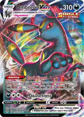 SWSH Evolving Skies 095/203 Umbreon Vmax