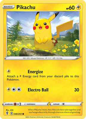SWSH Evolving Skies 049/203 Pikachu