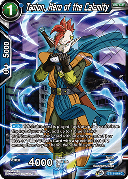 DBS Cross Spirits BT14-049 Tapion, Hero of the Calamity