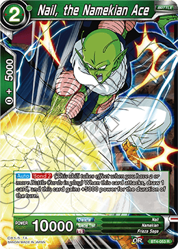 DBS Colossal Warfare BT4-053 Nail, the Namekian Ace Foil