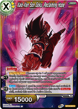DBS Saiyan Showdown BT15-093 Son Goku, Reclaiming Hope