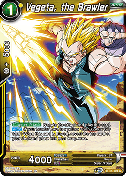DBS Cross Spirits BT14-101 Vegeta, the Brawler Foil