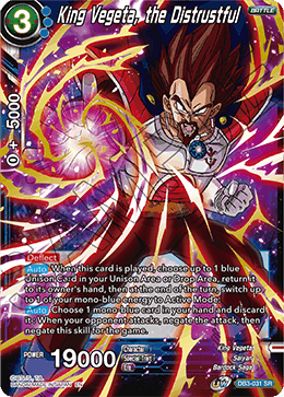DBS Draft Box 6: Giant's Force DB3-031 King Vegeta, the Distrustful (SR)