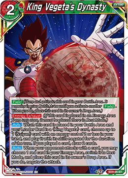 DBS Series 7 Starter Saiyan Legacy SD9-005 King Vegeta's Dynasty Foil