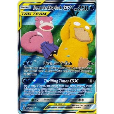 SM Unified Minds 218/236 Slowpoke & Psyduck GX (Tag Team)