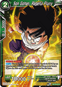 DBS Saiyan Showdown BT15-072 Son Gohan, Rageful Flurry