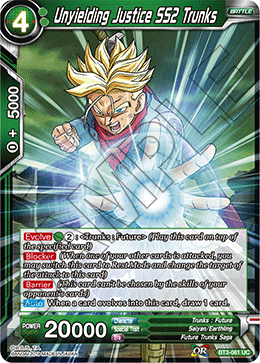 DBS Cross Worlds BT3-061 Unyielding Justice SS2 Trunks Foil