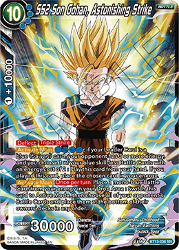 DBS Supreme Rivalry BT13-036 SS2 Son Gohan, Astonishing Strike (SR)