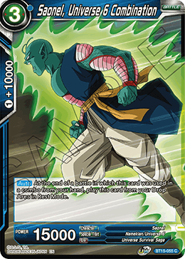 DBS Saiyan Showdown BT15-055 Saonel, Universe 6 Combination