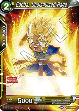 DBS Assault of the Saiyans BT7-081 Cabba, Undisguised Rage