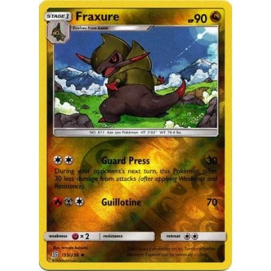 SM Unified Minds 155/236 Fraxure Reverse Holo