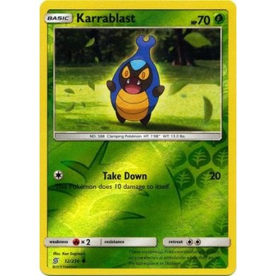 SM Unified Minds 012/236 Karrablast Reverse Holo