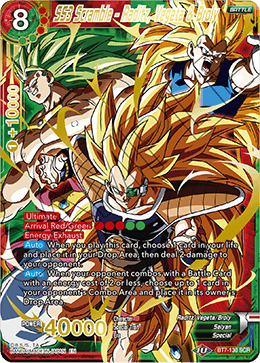 DBS Assault of the Saiyans BT7-130 SS3 Scramble - Raditz, Vegeta & Broly (SCR)