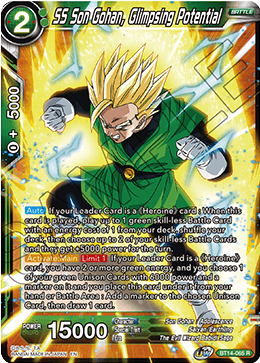 DBS Cross Spirits BT14-065 SS Son Gohan, Glimpsing Potential