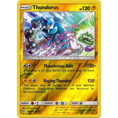 SM Unified Minds 068/236 Thundurus Reverse Holo