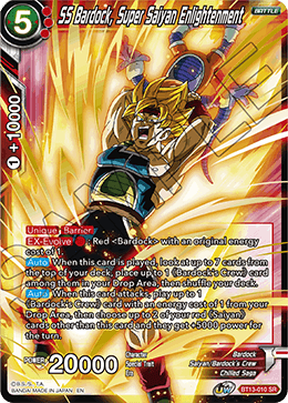 DBS Supreme Rivalry BT13-010 SS Bardock, Super Saiyan Enlightenment (SR)