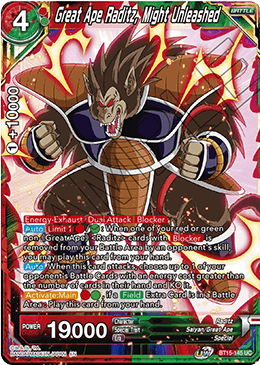 DBS Saiyan Showdown BT15-145 Great Ape Raditz, Might Unleashed