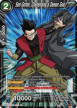 DBS Realm of the Gods BT16-104 Son Goten, Challenging a Demon God Foil