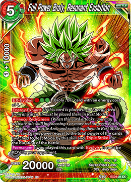 DBS Expansion Set 04: Unity of Saiyans EX04-04 Full Power Broly, Resonant Evolution