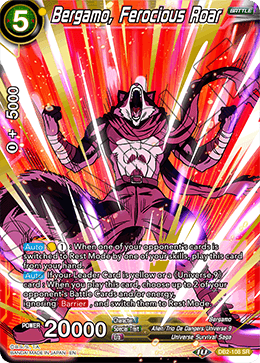 DBS Draft Box 5: Divine Multiverse DB2-108 Bergamo, Ferocious Roar (SR)