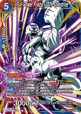 DBS Universal Onslaught BT9-101 Full-Power Frieza, 100% Overdrive (SR)