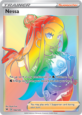 SWSH Vivid Voltage 196/185 Nessa Rainbow Rare