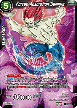 DBS Expansion Set 03: Ultimate Box EX03-26 Forced Absorption Demigra Foil