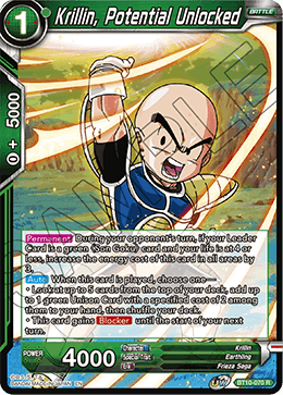 DBS Rise of the Unison Warrior BT10-070 Krillin, Potential Unlocked