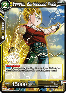 DBS Rise of the Unison Warrior BT10-106 Vegeta, Earthbound Pride