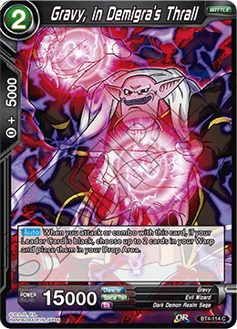 DBS Colossal Warfare BT4-114 Gravy, in Demigra's Thrall Foil