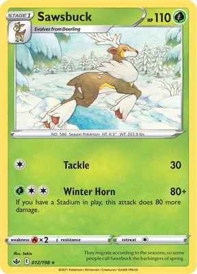 SWSH Chilling Reign 012/198 Sawsbuck