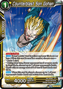 DBS Rise of the Unison Warrior BT10-100 Counterblast Son Gohan