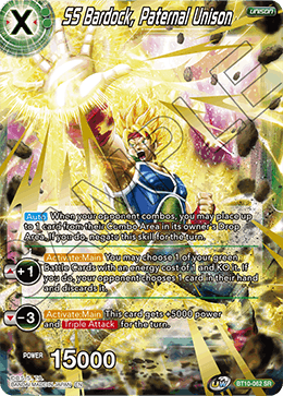 DBS Rise of the Unison Warrior BT10-062 SS Bardock, Paternal Unison (SR)