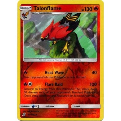 SM Unified Minds 032/236 Talonflame Reverse Holo