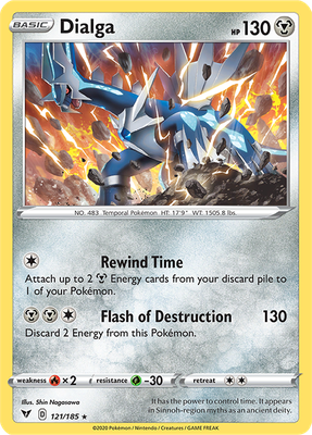 SWSH Vivid Voltage 121/185 Dialga Holo Rare