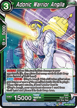 DBS Colossal Warfare BT4-062 Adonic Warrior Angila