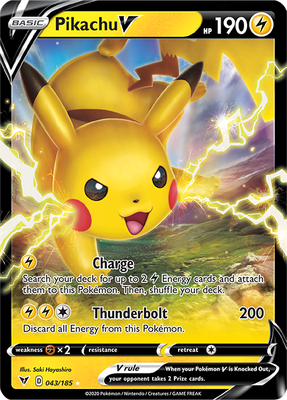 SWSH Vivid Voltage 043/185 Pikachu V