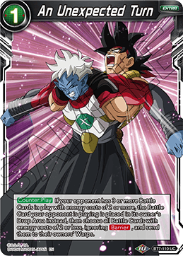 DBS Assault of the Saiyans BT7-110 An Unexpected Turn Foil