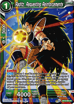 DBS Saiyan Showdown BT15-065 Raditz, Requesting Reinforcements